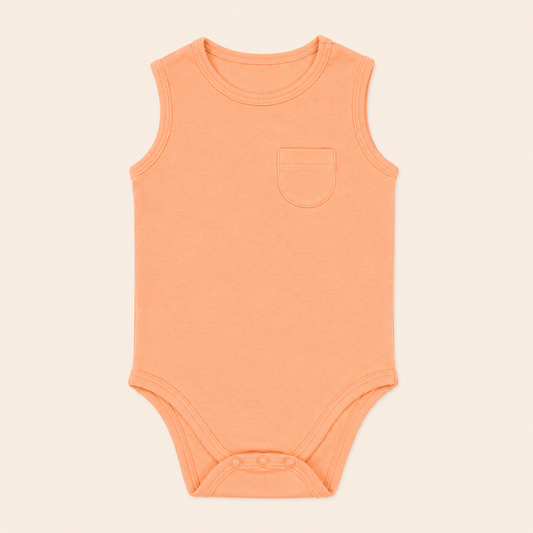 SLEEVELESS ONESIE- CORAL BLUSH - ITSYBOO