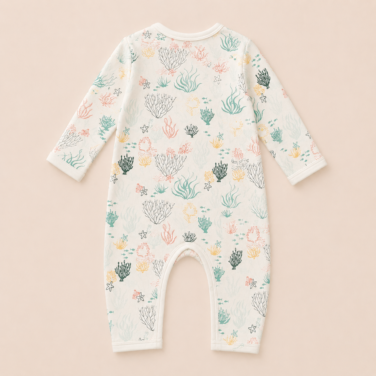 Reef Print Full Sleeve Baby Romper