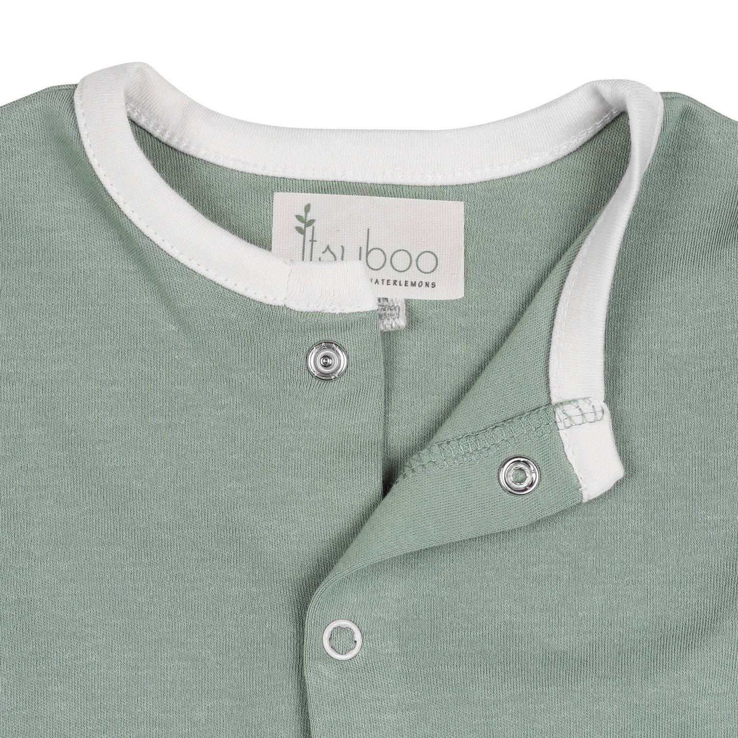 BUTTON DOWN TSHIRT- SAGE GREEN - ITSYBOO