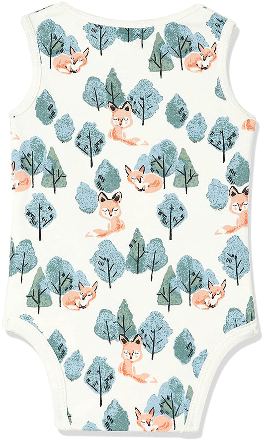 SLEEVELESS ONESIE- CRAFTY FOX - ITSYBOO