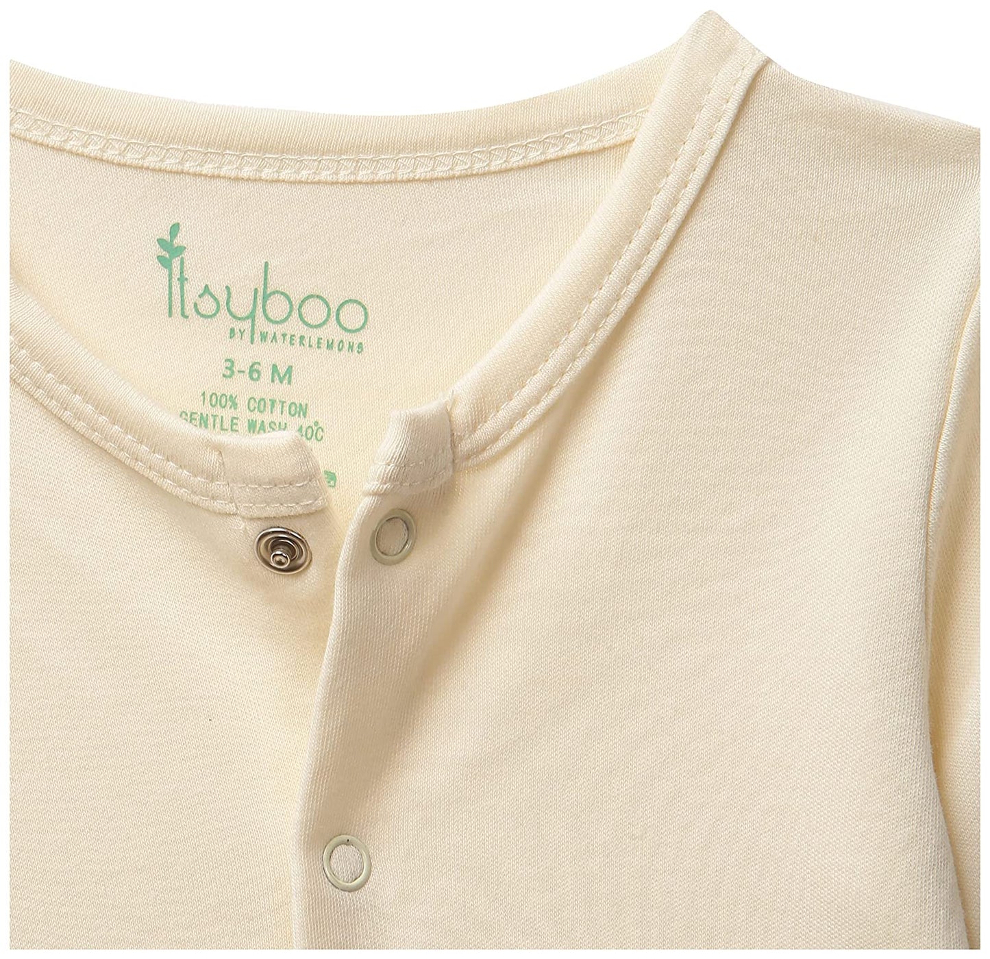 BUTTON DOWN TSHIRT- CHALK WHITE - ITSYBOO