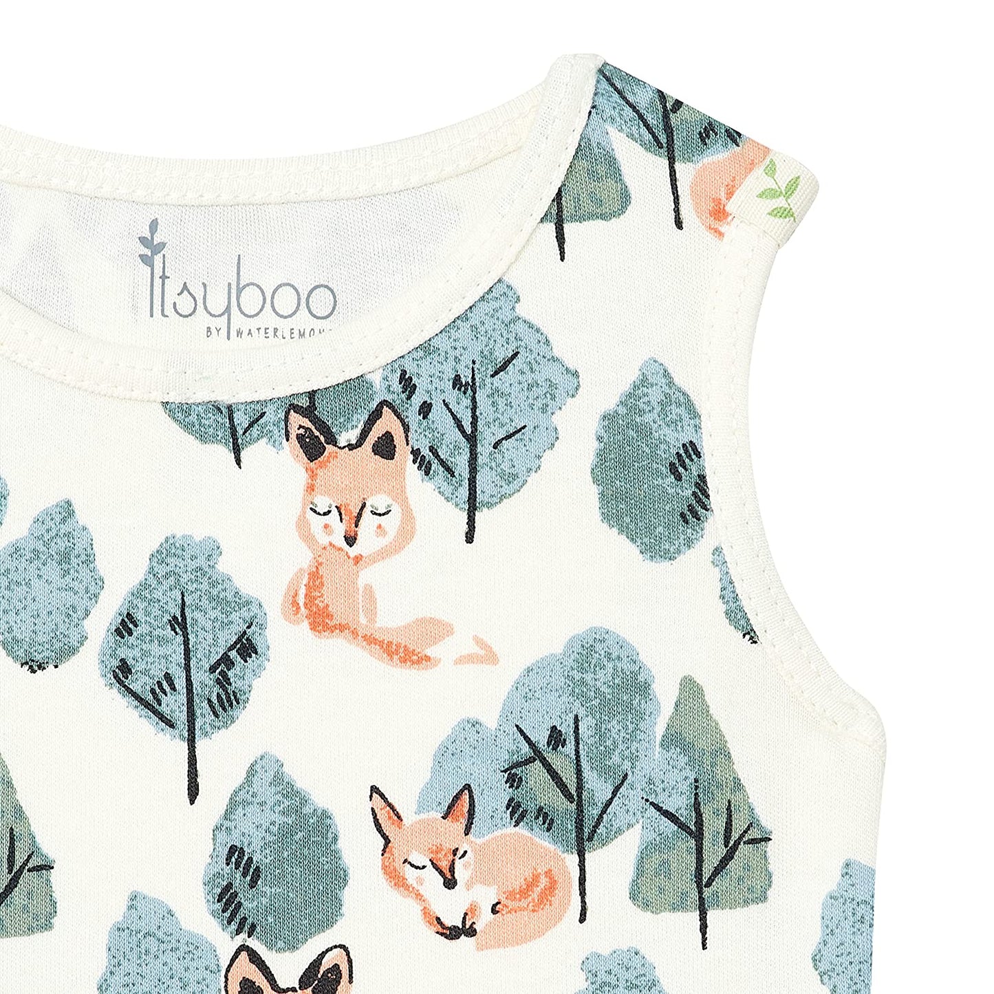 SLEEVELESS ONESIE- CRAFTY FOX - ITSYBOO