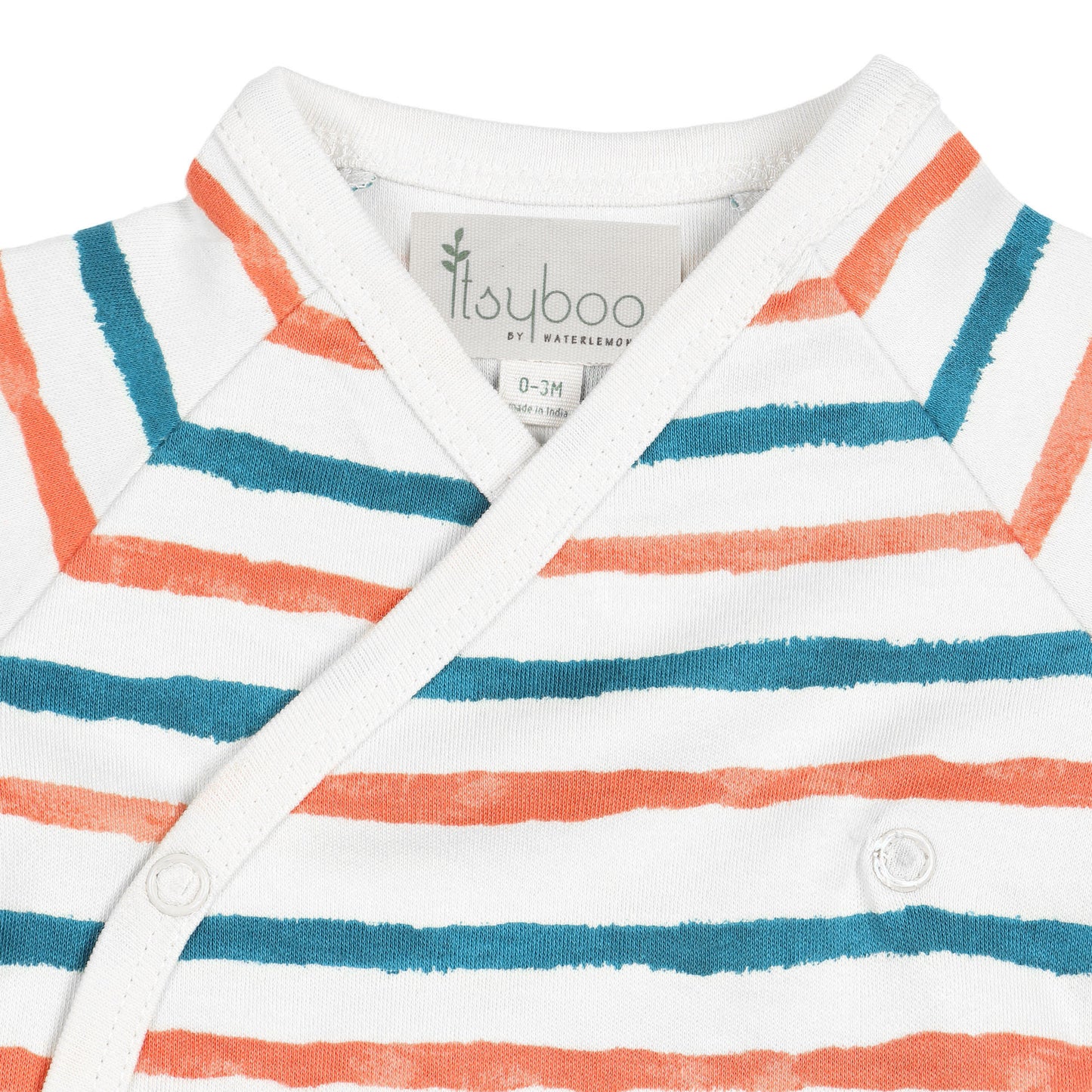 HALF SLEEVE KIMONO- STRIPE HYPE - ITSYBOO