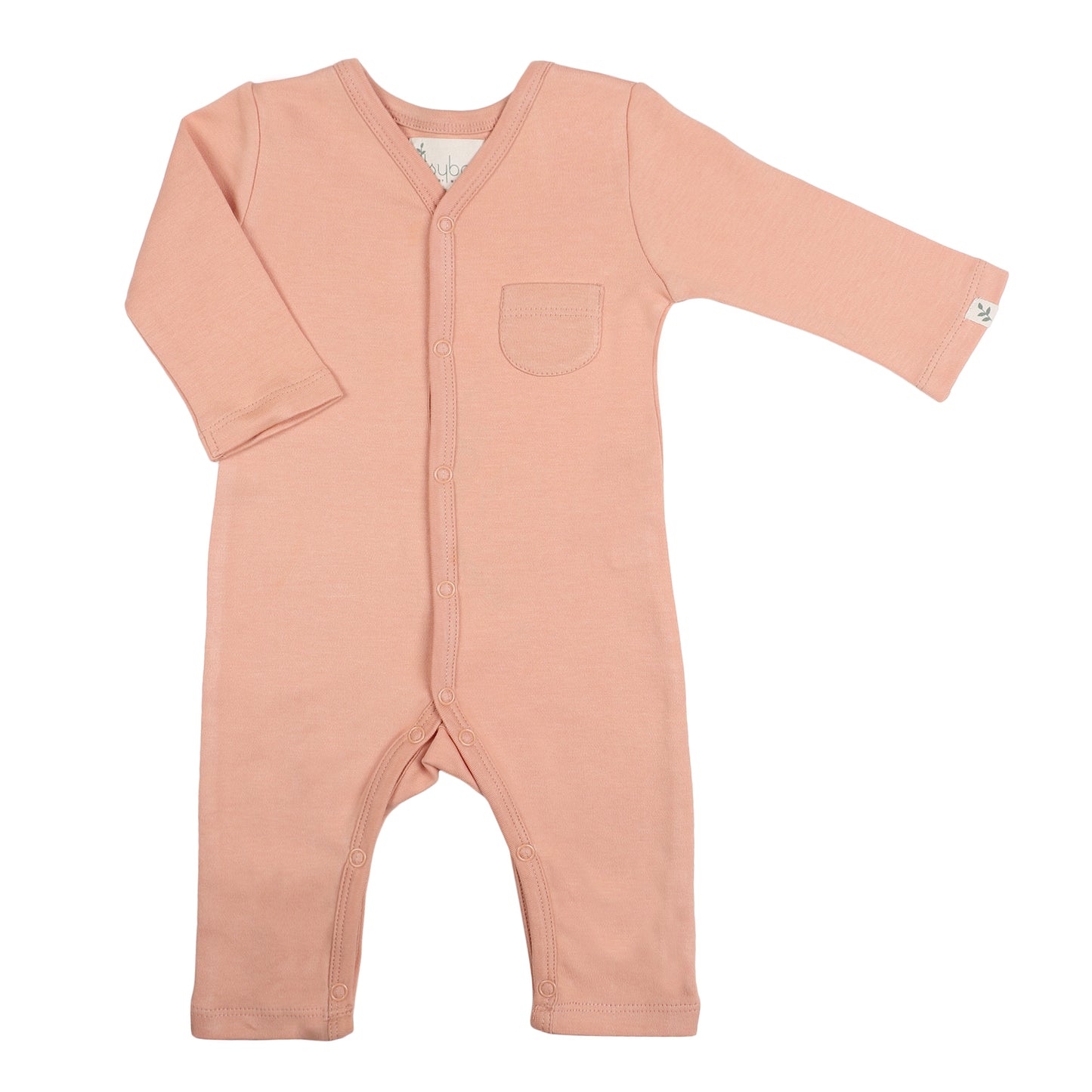 FULL SLEEVE ROMPER- CORAL BLUSH - ITSYBOO