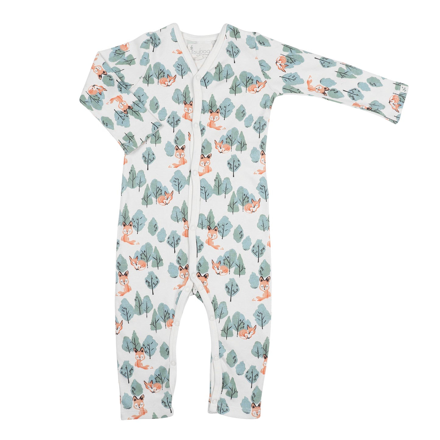 FULL SLEEVE ROMPER- CRAFTY FOX - ITSYBOO