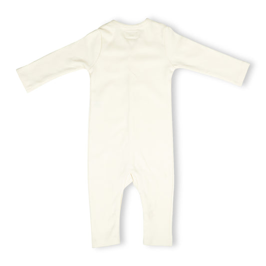 FULL SLEEVE ROMPER- CHALK WHITE - ITSYBOO