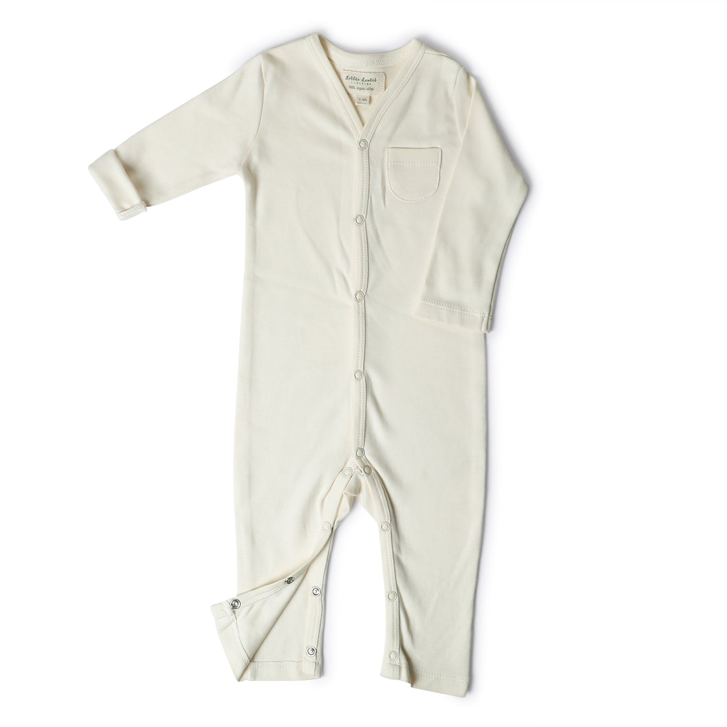 FULL SLEEVE ROMPER- CHALK WHITE - ITSYBOO