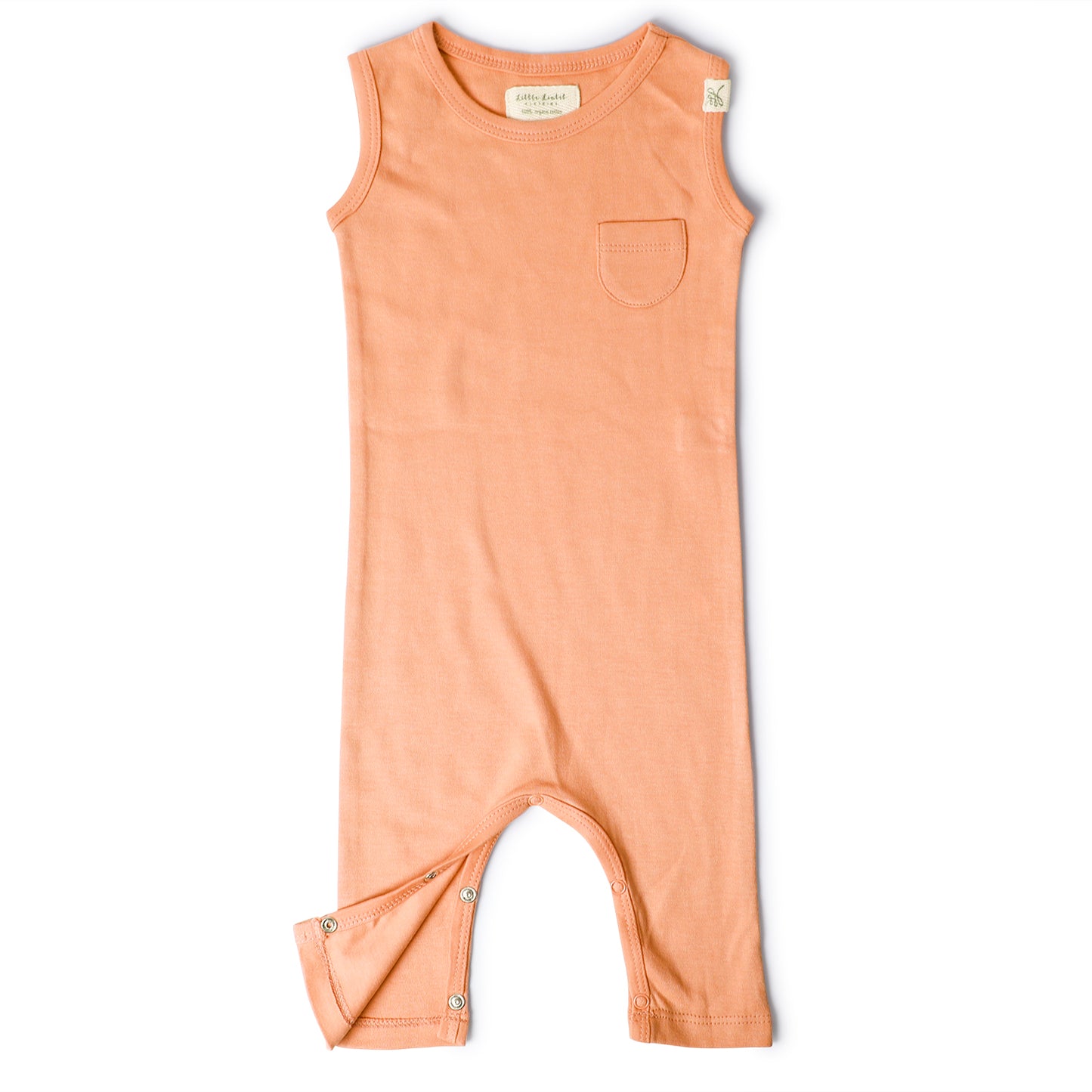SLEEVELESS ROMPER- CORAL BLUSH - ITSYBOO