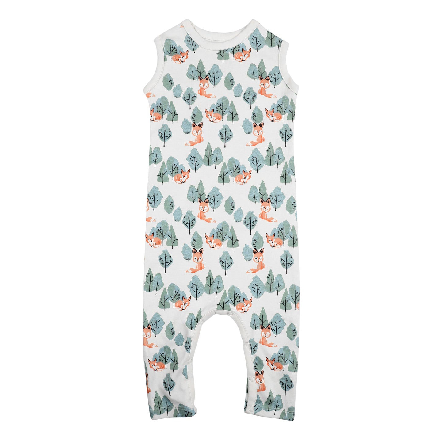 SLEEVELESS ROMPER- CRAFTY FOX - ITSYBOO