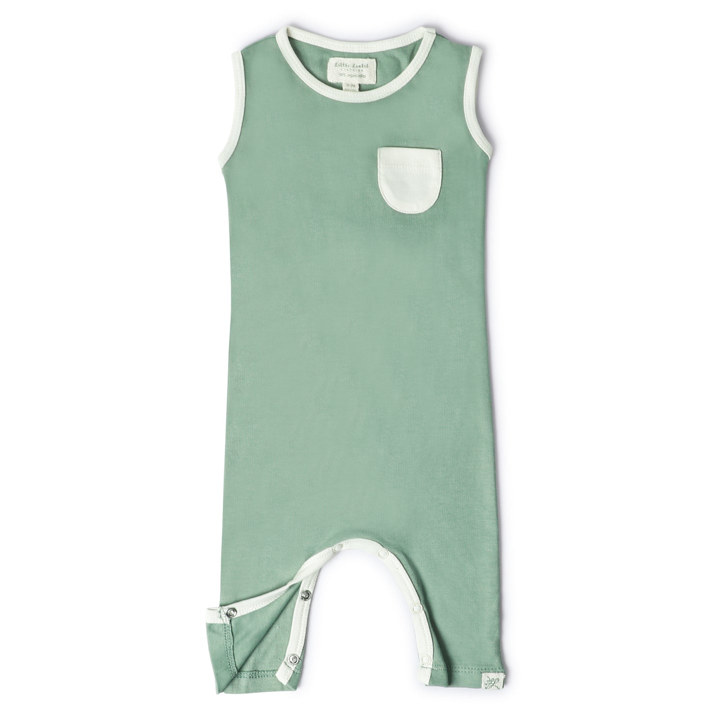 SLEEVELESS ROMPER- SAGE GREEN - ITSYBOO