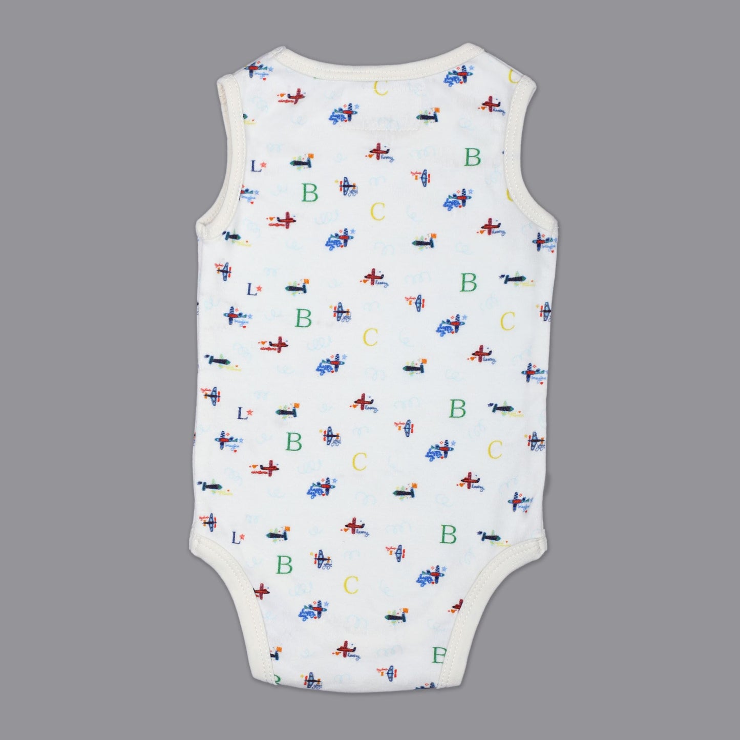 SLEEVELESS ONESIE- AEROPLANE