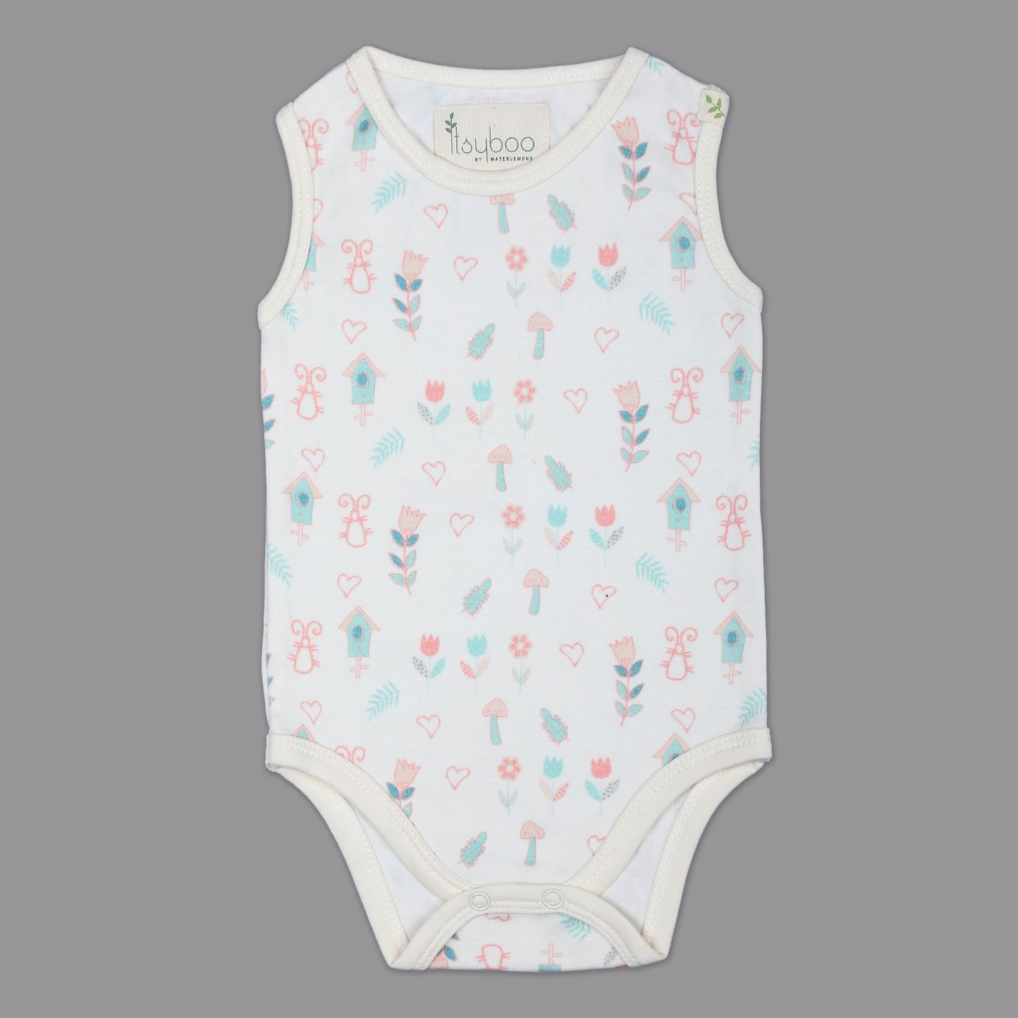 SLEEVELESS ONESIE- FLOWER