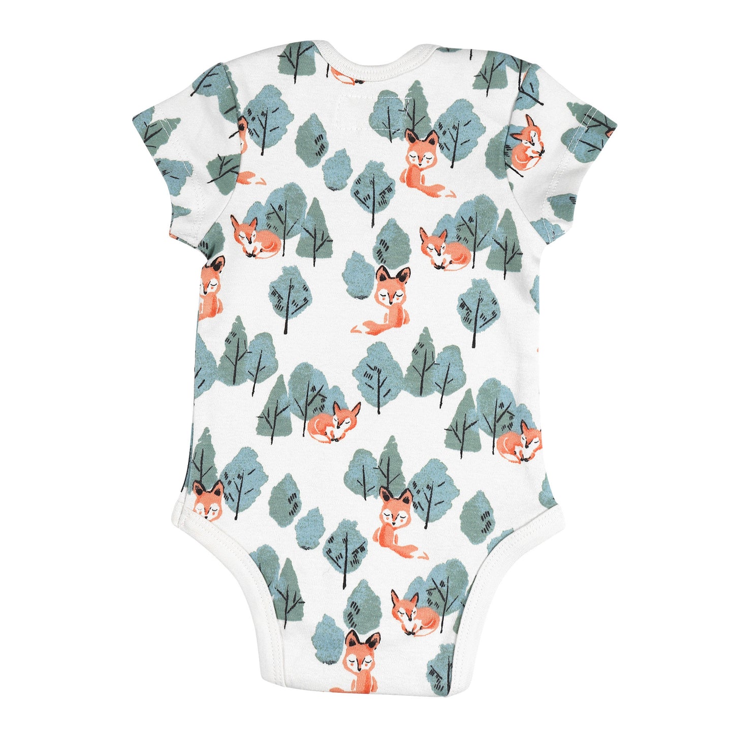 HALF SLEEVE ONESIE- CRAFTY FOX - ITSYBOO