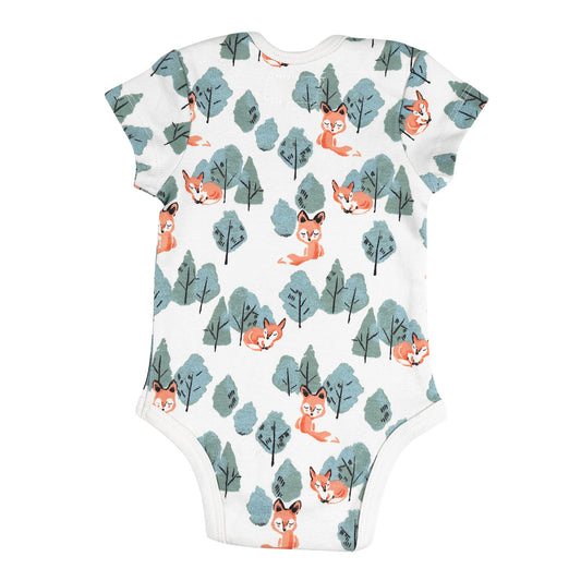 HALF SLEEVE ONESIE- CRAFTY FOX - ITSYBOO