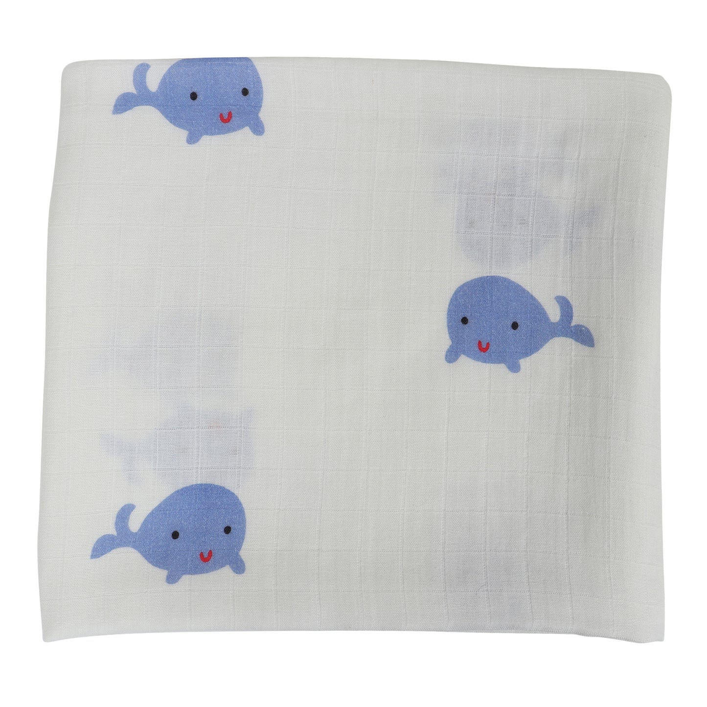 WHALE MUSLIN SWADDLE - ITSYBOO