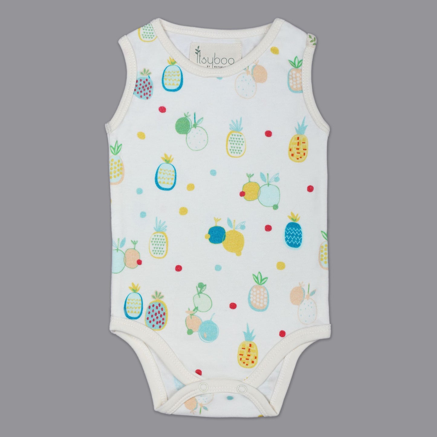 SLEEVELESS ONESIE- PINEAPPLE