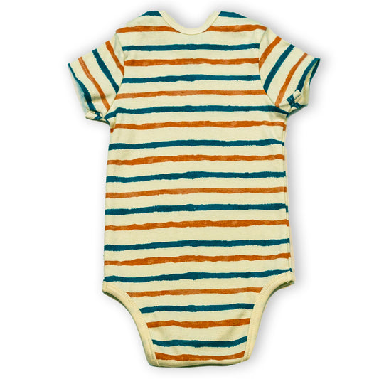 HALF SLEEVE ONESIE-STRIPE HYPE - ITSYBOO