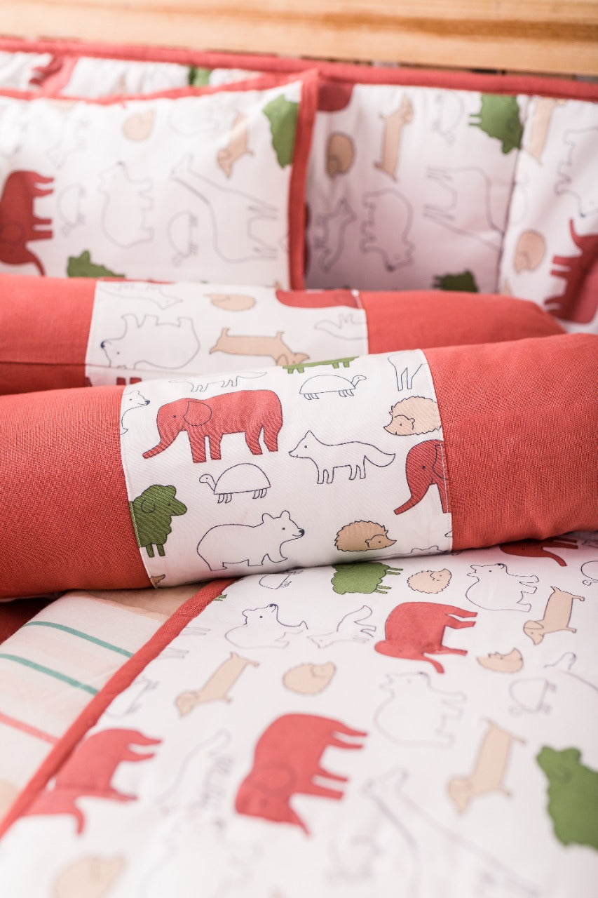 BABY BEDDING SET- RED JUMBO - ITSYBOO