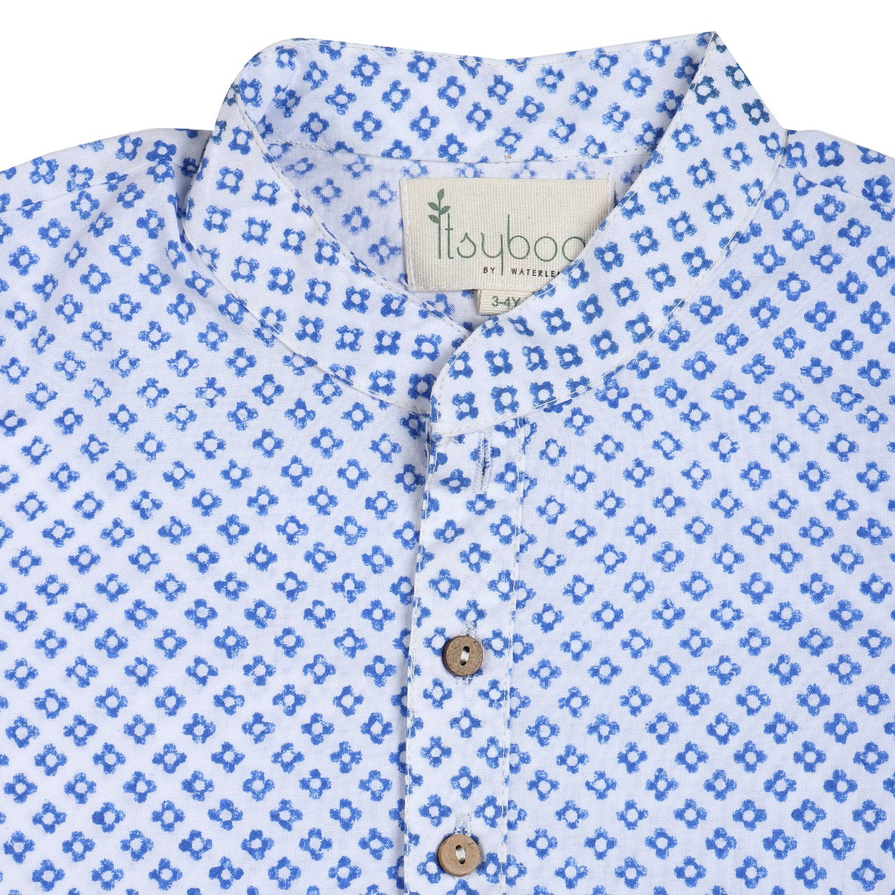 KURTA PYJAMA- BLUE BLOCK - ITSYBOO