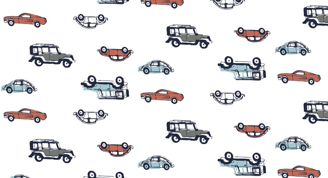 VROOM VROOM CAR MUSLIN SWADDLE - ITSYBOO