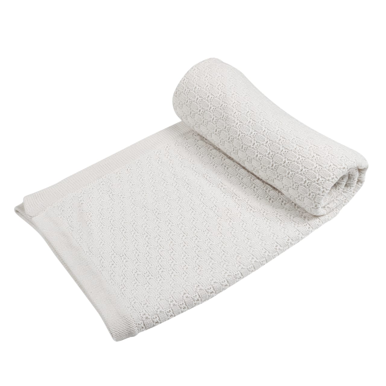 KNIT BLANKET- CREAM CABLE - ITSYBOO