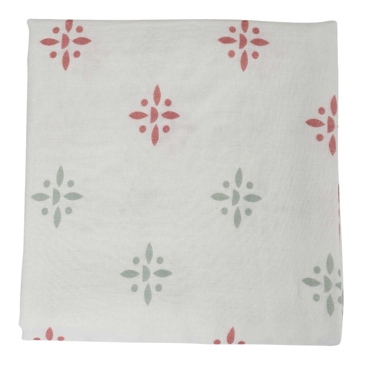 PINE AND INDIAN PRINT MUSLIN SWADDLE - ITSYBOO
