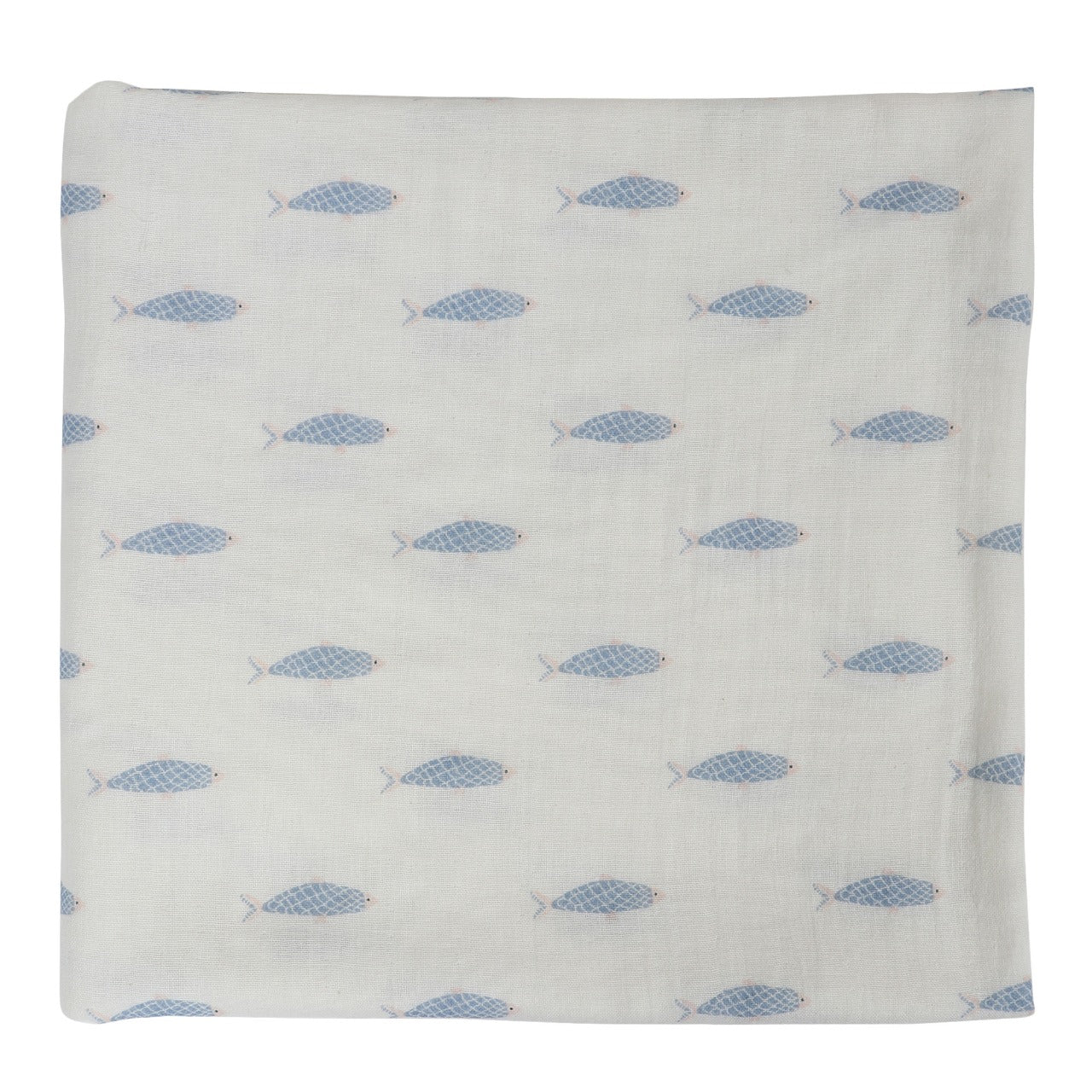 ZEBRA AND FISH MUSLIN SWADDLE - ITSYBOO