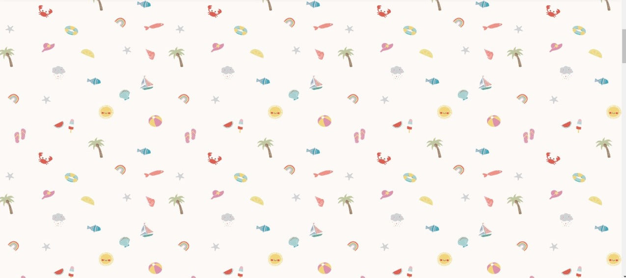 BEACH THEME MUSLIN SWADDLE - ITSYBOO