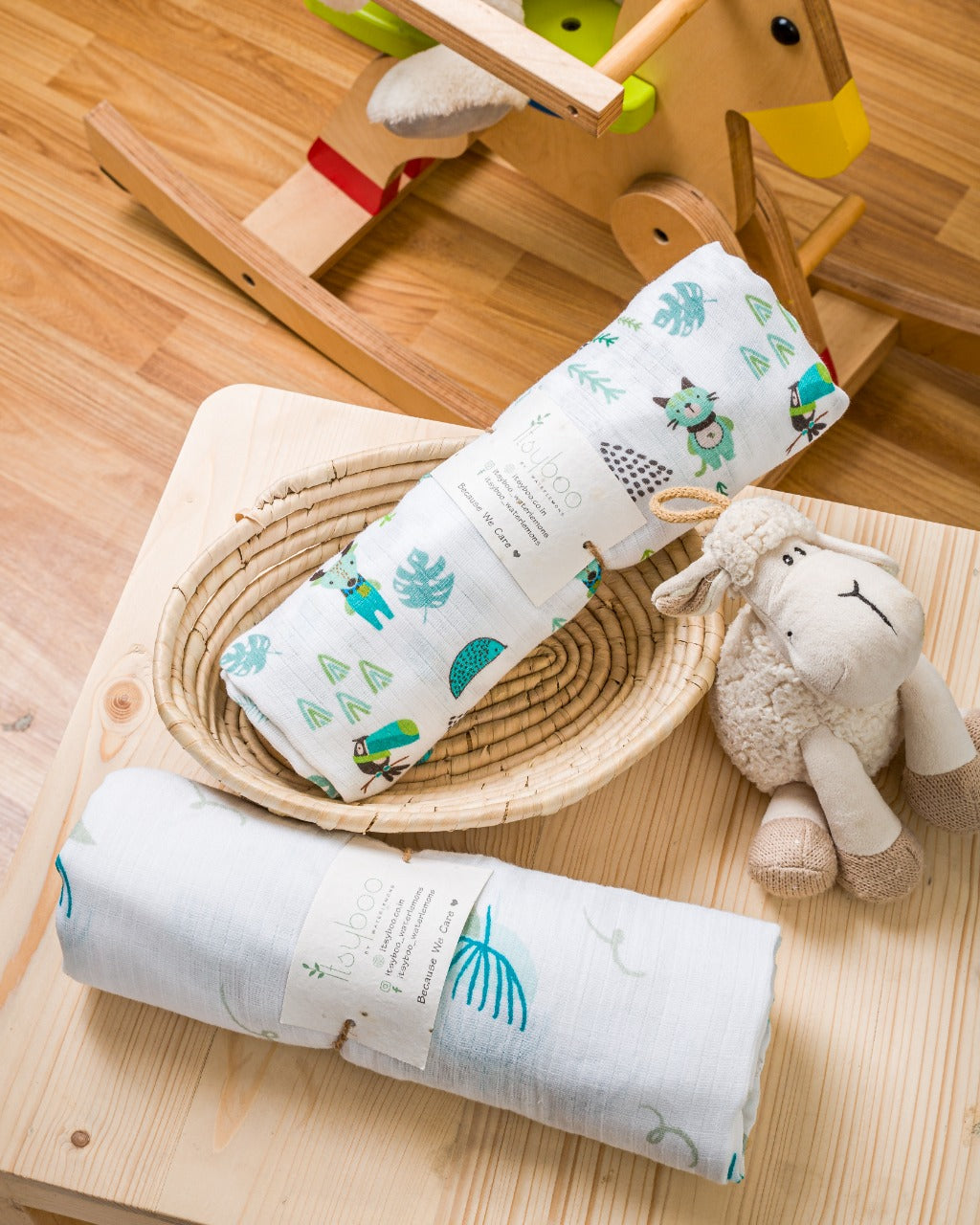 FOREST AND LILLY MUSLIN SWADDLE - ITSYBOO