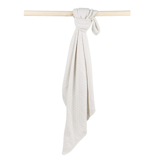 KNIT BLANKET- CREAM CABLE - ITSYBOO