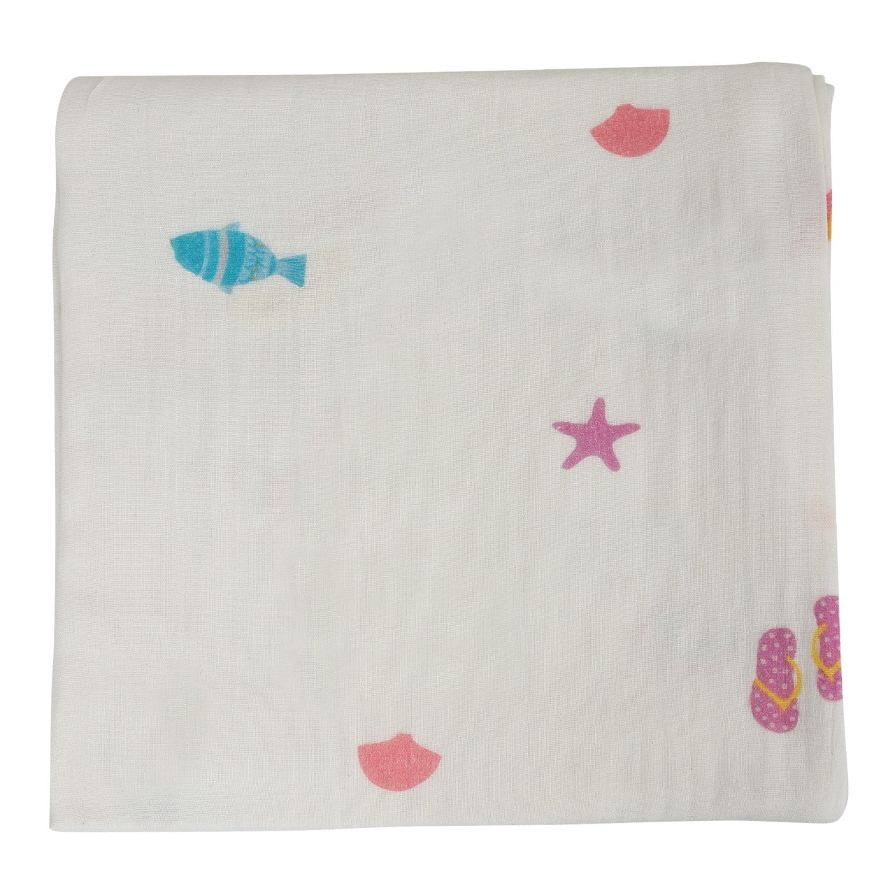 BEACH THEME MUSLIN SWADDLE - ITSYBOO