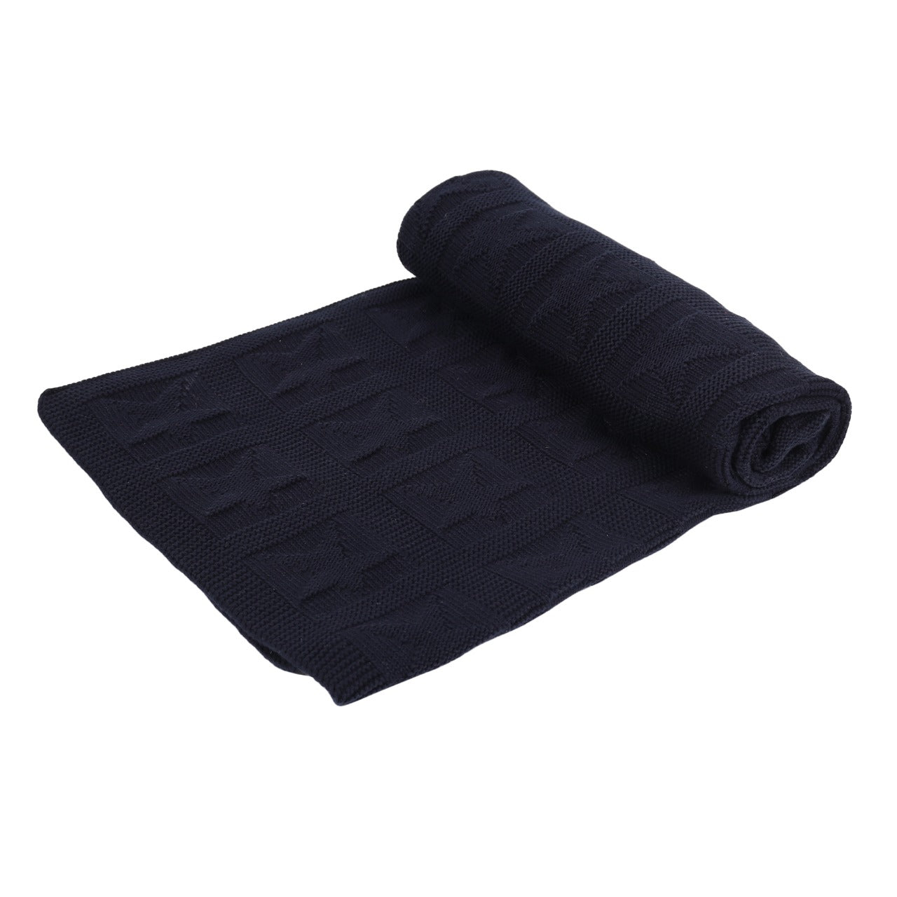 KNIT BLANKET- NAVY STAR - ITSYBOO