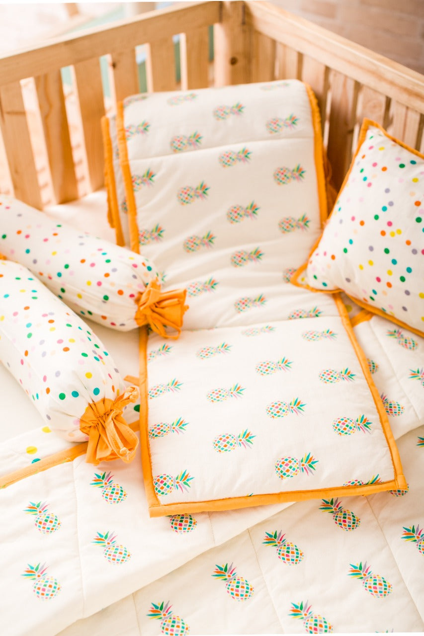 BABY BEDDING SET- PINEAPPLE - ITSYBOO