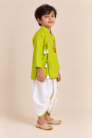 Green Ganesh Ji Dhoti Kurta