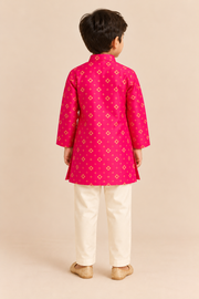 Pink Silk Kurta with Pajama