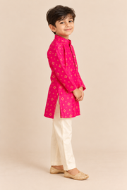 Pink Silk Kurta with Pajama