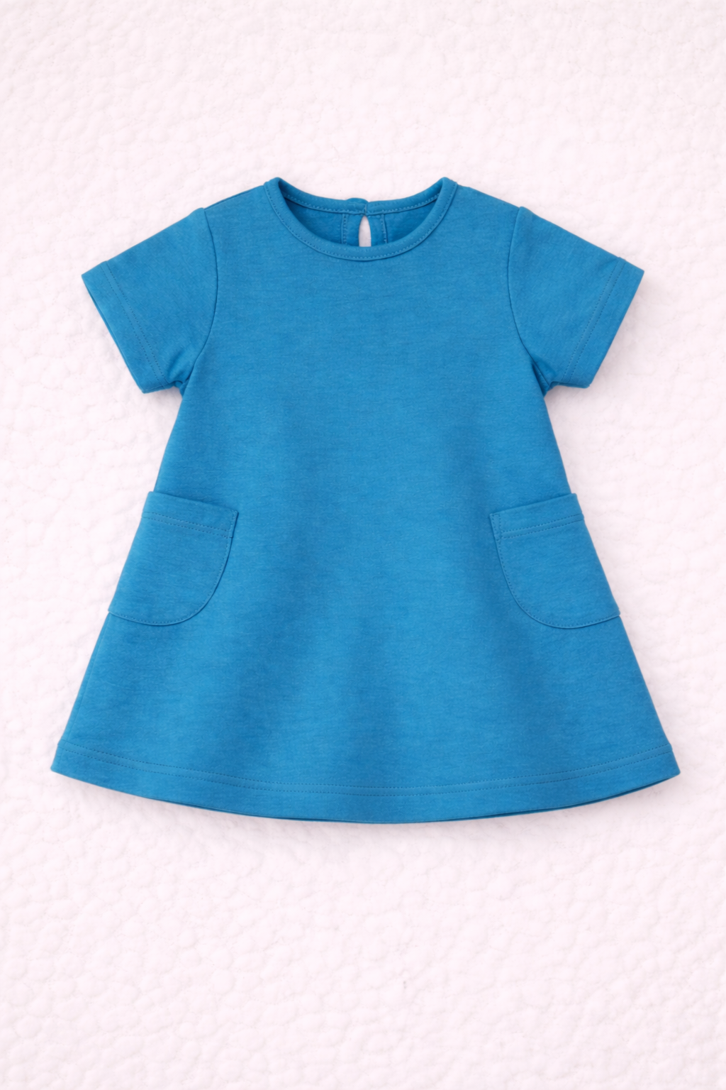 Organic Cotton Baby Dress Blue - ITSYBOO