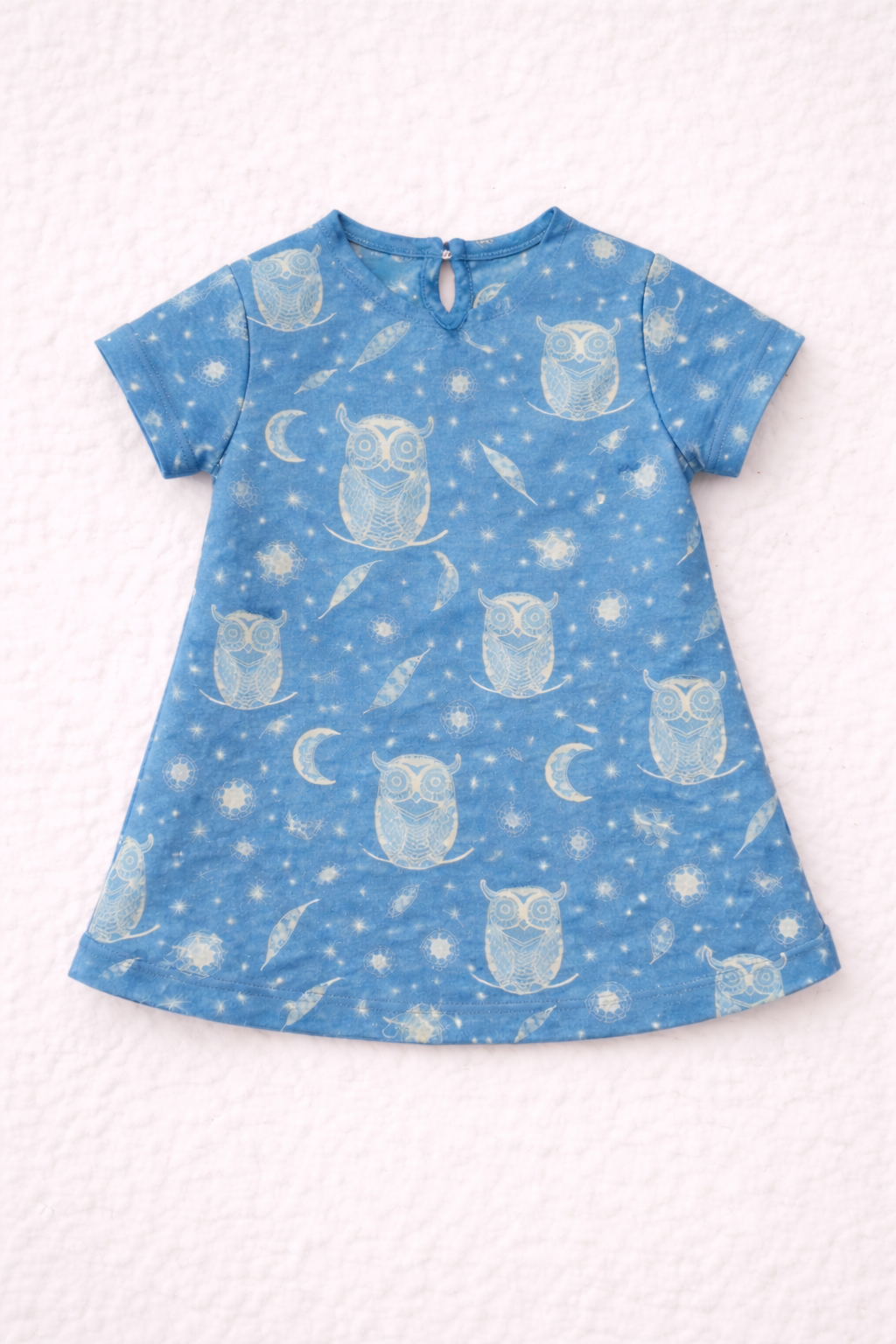 Organic Cotton Baby Dress Owl Print - ITSYBOO