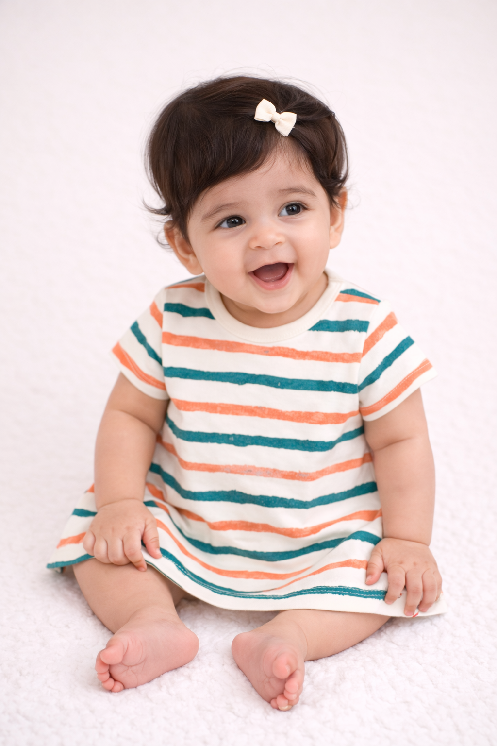 Organic Cotton Baby Dress Stripe - ITSYBOO