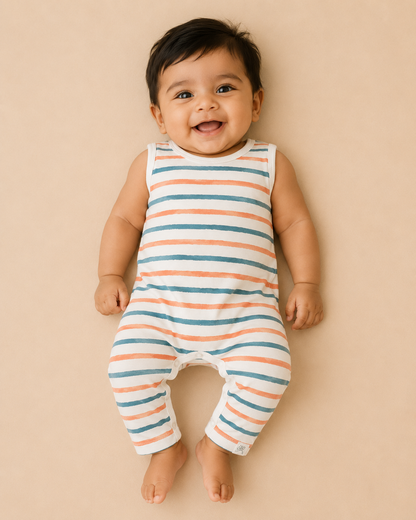 SLEEVELESS ROMPER- STRIPE HYPE - ITSYBOO