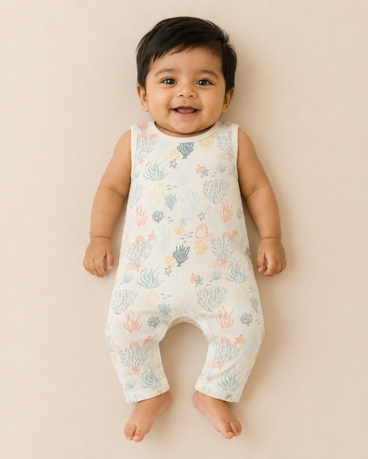 SLEEVELESS ROMPER- UNDER WATER WORLD - ITSYBOO