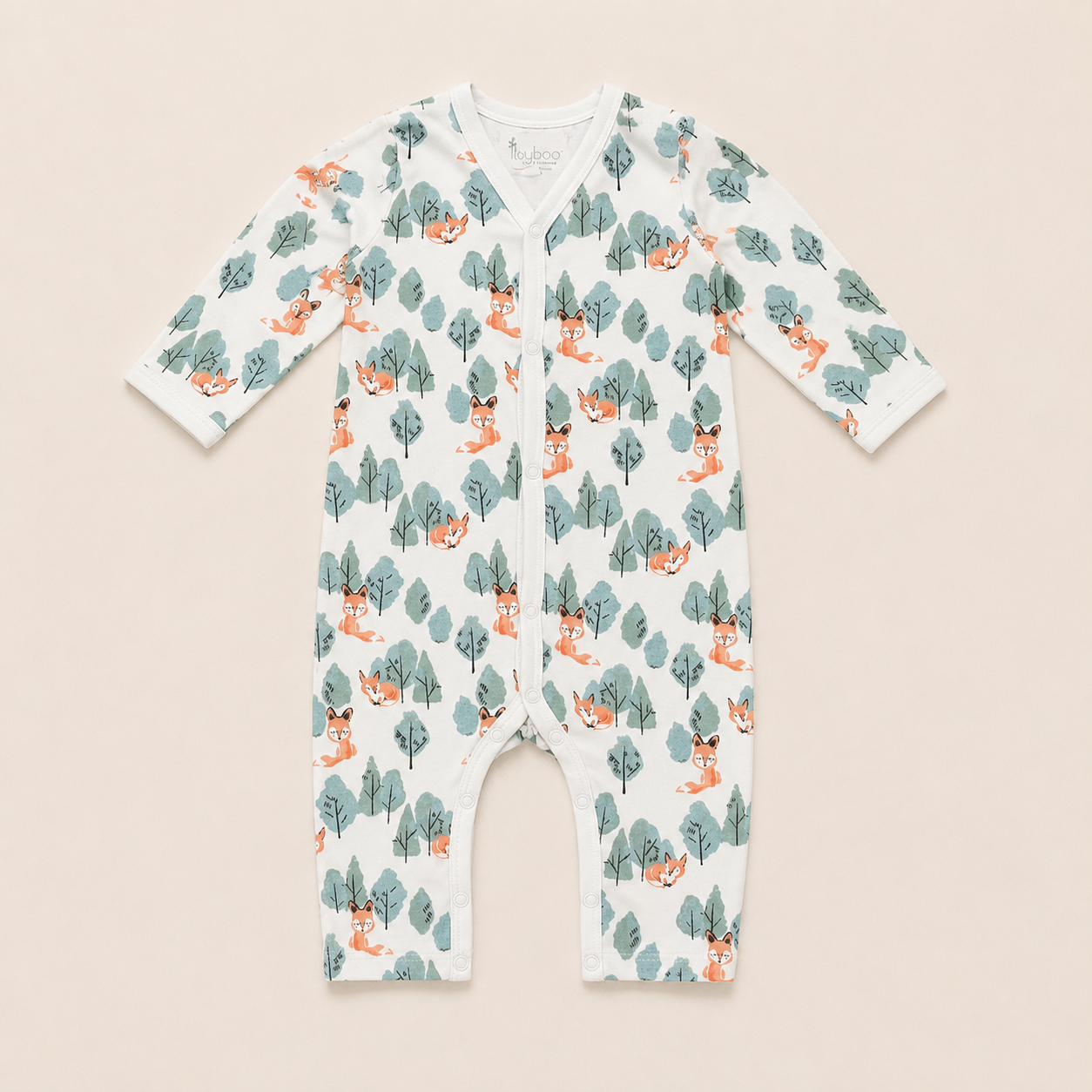 FULL SLEEVE ROMPER- CRAFTY FOX - ITSYBOO