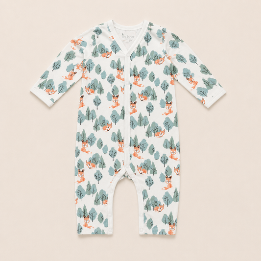 FULL SLEEVE ROMPER- CRAFTY FOX - ITSYBOO