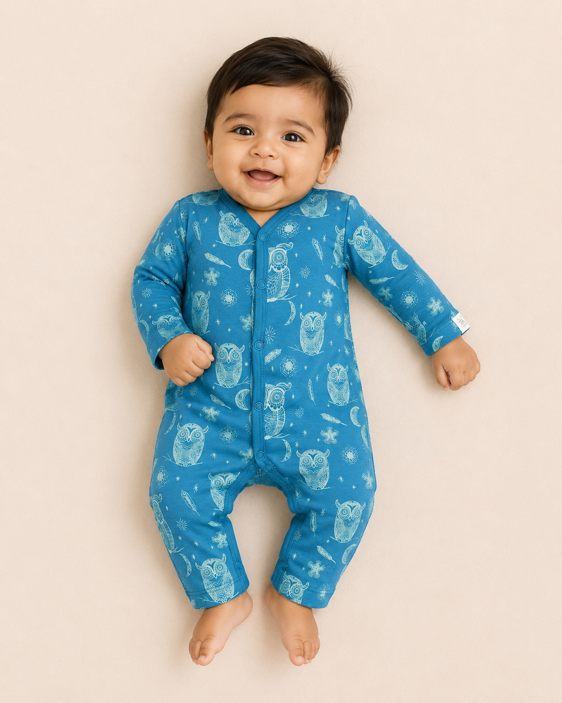 FULL SLEEVE ROMPER- HOOT HOOT OWL - ITSYBOO