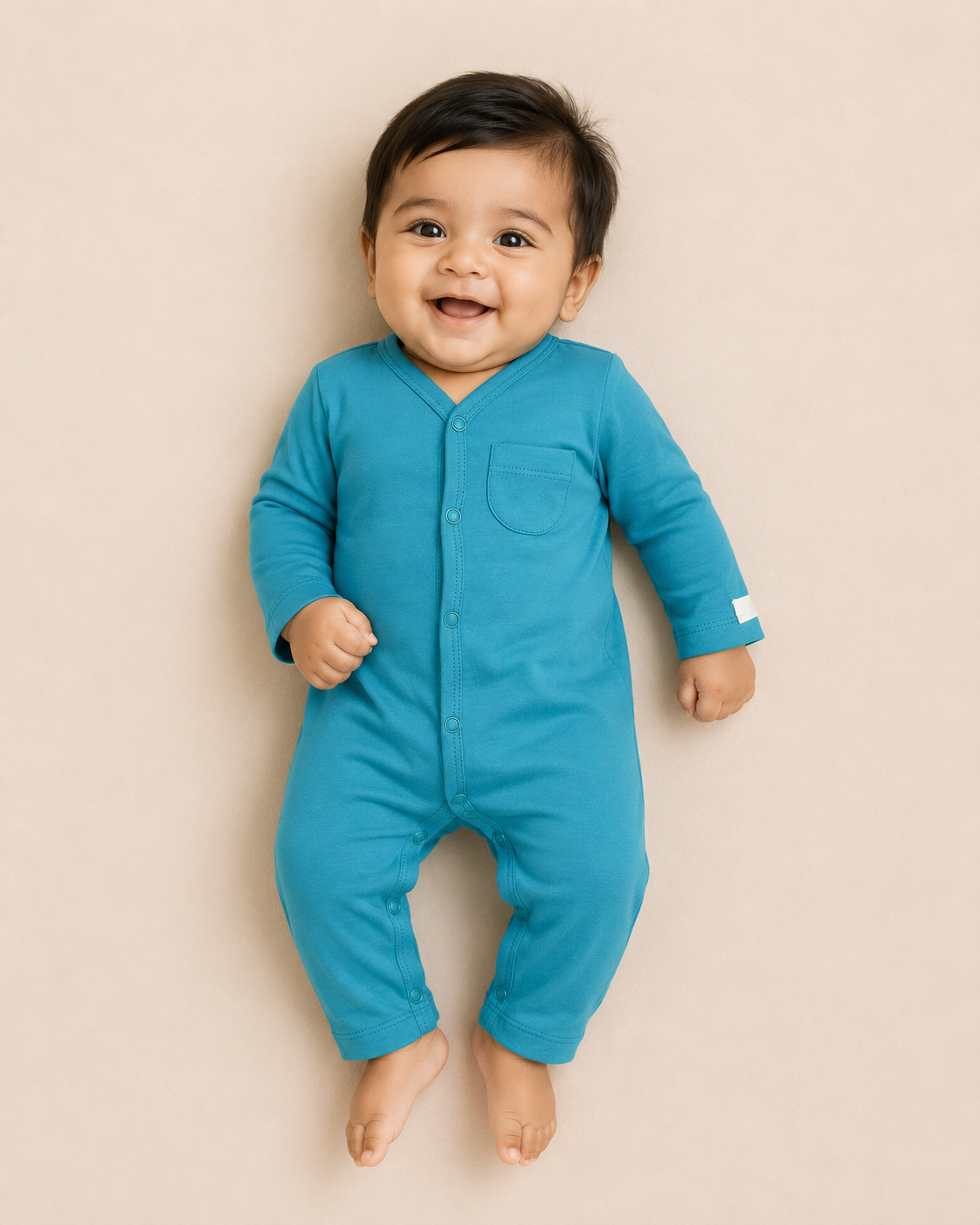 FULL SLEEVE ROMPER- SNOW FOAM - ITSYBOO
