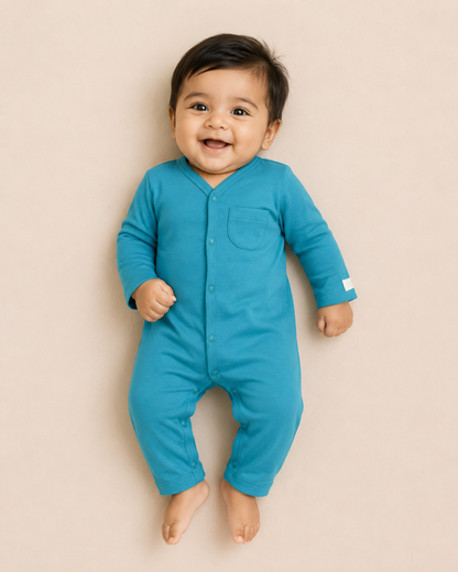 FULL SLEEVE ROMPER- SNOW FOAM - ITSYBOO