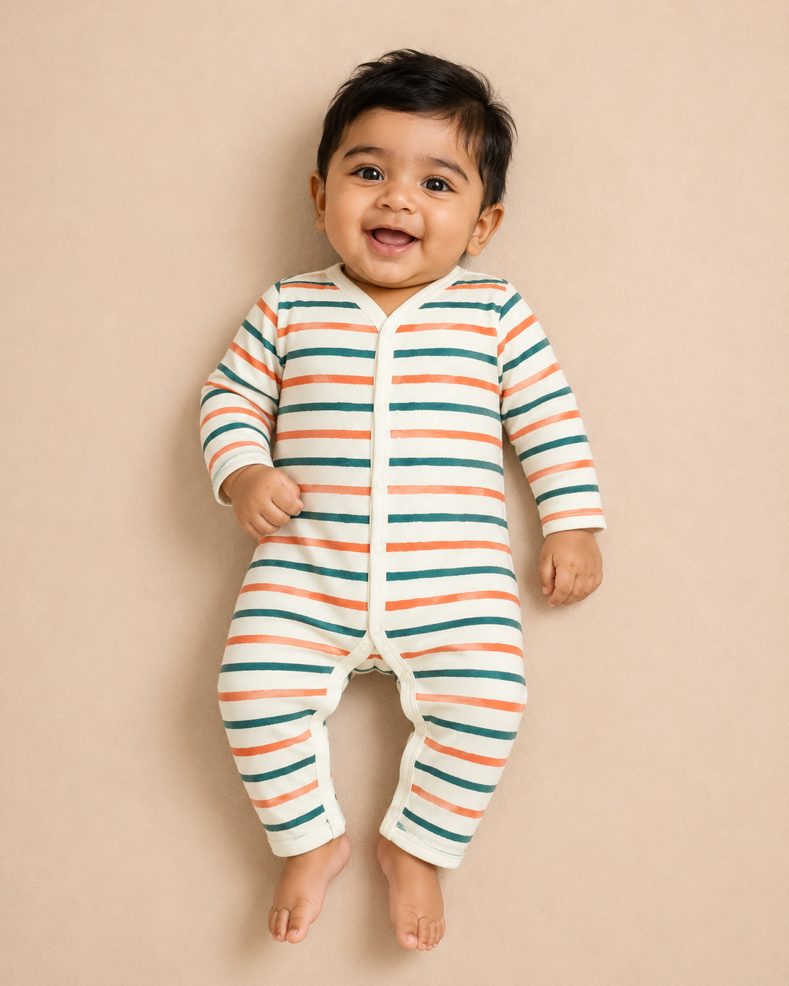 FULL SLEEVE ROMPER- STRIPE HYPE - ITSYBOO