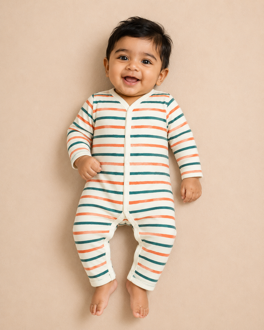 FULL SLEEVE ROMPER- STRIPE HYPE - ITSYBOO