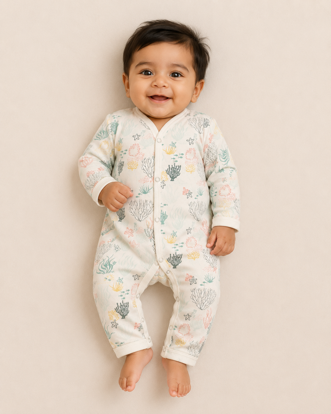 FULL SLEEVE ROMPER- UNDER WATER WORLD - ITSYBOO