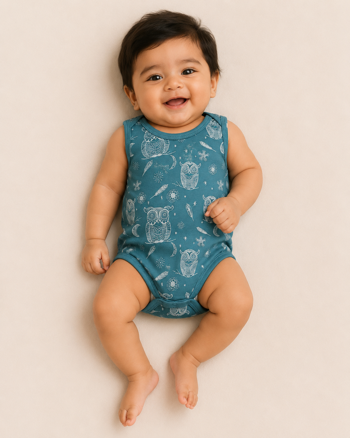 SLEEVELESS ONESIE- HOOT HOOT OWL - ITSYBOO